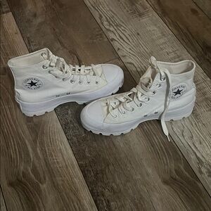 Converse Off-White High-Top Sneakers